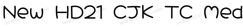 New HD21 CJK TC Med字体转换